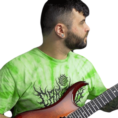 Playing Guitar Andrew Baena Sticker - Playing Guitar Andrew Baena Guitarist Stickers