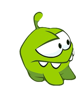 Confused Om Nom Sticker - Confused Om Nom Om Nom And Cut The Rope Stickers