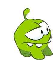 Confused Om Nom Sticker - Confused Om Nom Om Nom And Cut The Rope Stickers