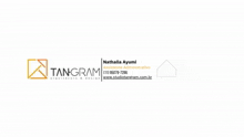 a logo for nathalia ayumi shows a house