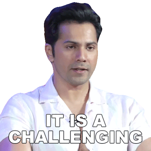 It Is A Challenging Role Varun Dhawan Sticker - It Is A Challenging Role Varun Dhawan Pinkvilla Stickers