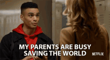 My Parents Are Busy Saving The World Couldnt Make It GIF - My Parents Are Busy Saving The World Couldnt Make It Parenting GIFs