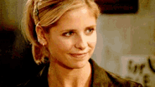 Buffy Bashful GIF - Buffy Bashful Smile GIFs