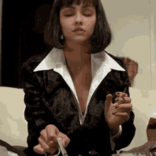 cutting lines cut lines pulp fiction mia wallace caryanne