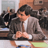 Mr Bean Takes An Exam Mister Bean Takes An Exam GIF - Mr Bean Takes An Exam Mister Bean Takes An Exam Mister Bean GIFs