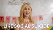 Like Social Suicide GIF - Girl Like Social Suicide Sad GIFs