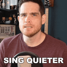 Sing Quieter Sam Johnson GIF - Sing Quieter Sam Johnson Lower Down Your Voice GIFs