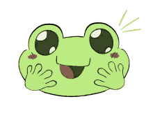 amazed frog