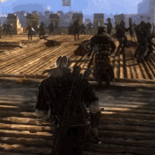 Running In The Battlefield Geralt Of Rivia GIF - Running In The Battlefield Geralt Of Rivia The Witcher GIFs