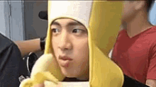 Tell Me More Banana GIF - Tell Me More Banana Bts GIFs