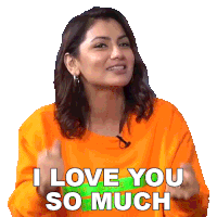 I Love You So Much Sriti Jha Sticker - I Love You So Much Sriti Jha Pinkvilla Stickers