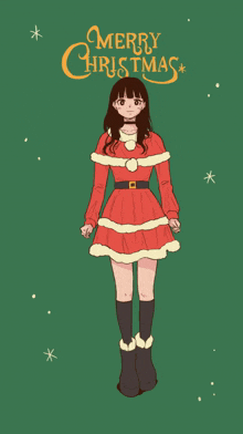 Merry Christmas Anime GIF - Merry Christmas Anime Girl GIFs