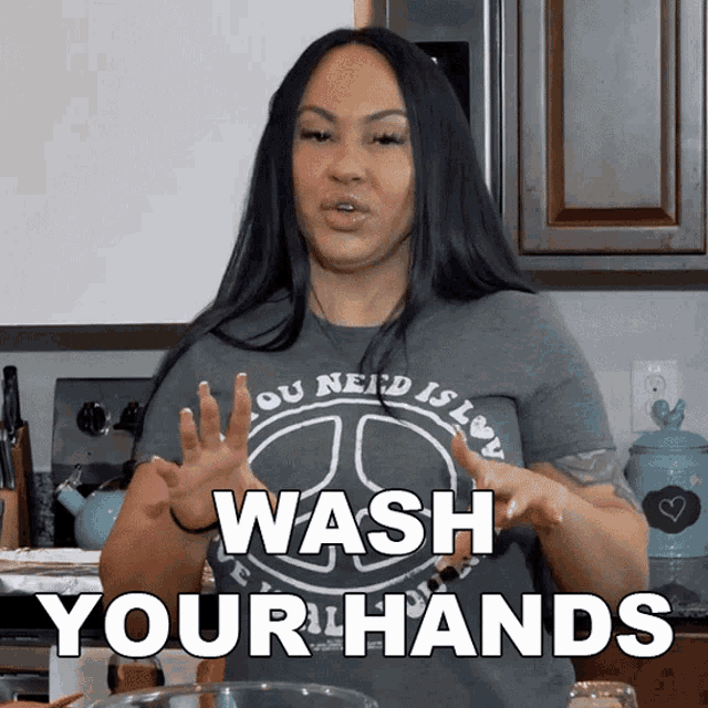 Wash Your Hands Mariah Milano GIF - Wash Your Hands Mariah Milano ...