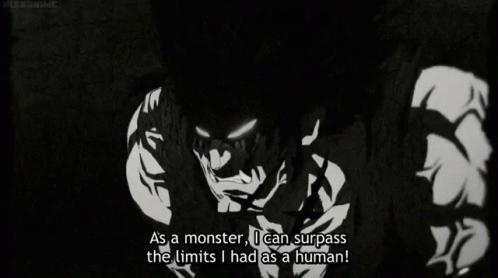 all monsters are human gif
