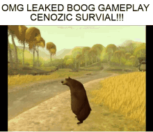 cenozoic survival cave bear boog cenozoic roblox