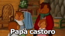Papà Castoro Cartone Animato Storie GIF - Papa Beavers Storytime Cartoons Stories GIFs