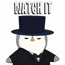 angry penguin warning i see you pudgy