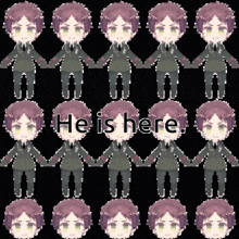 the word he is here that is on a picture
