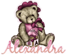 alexandra alexandra name teddy bear baby bear bear
