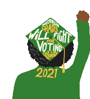 Wisconsin Grads Will Fight For Voting Rights2021 Graduation Sticker - Wisconsin Grads Will Fight For Voting Rights2021 2021 Graduation Stickers
