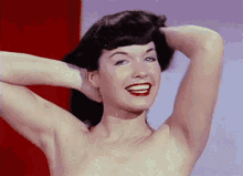 Betty Page Wave GIF - Betty Page Wave Smile GIFs