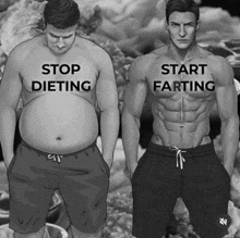 Stop Dieting Start Farting GIF