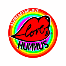spread the love love hummus lgbt rainbow arcobaleno