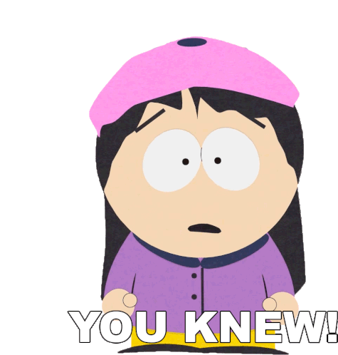 You Knew Wendy Testaburger Sticker - You Knew Wendy Testaburger South Park Stickers