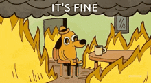 This Is Fine Fire GIF - This Is Fine Fire House GIFs