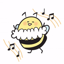 animal bee cute singing enjoy