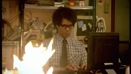 The It Crowd Moss The It Crowd GIF