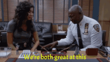 B99 Were Both Great At This GIF - B99 Were Both Great At This Holt GIFs
