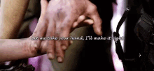 Bellamy Blake Holding Hands GIF - Bellamy Blake Holding Hands Clarke Griffin GIFs