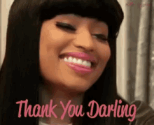 Thank You Nicki Minaj GIF - Thank You Nicki Minaj Thank You Darling GIFs