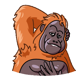Orangutan Telegram Orangutan Sticker - Orangutan Telegram Orangutan Orang Kiss Stickers
