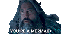 Youre A Mermaid King Triton Sticker - Youre A Mermaid King Triton Javier Bardem Stickers
