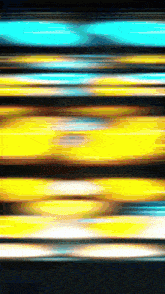 a blue and yellow striped background with a black background
