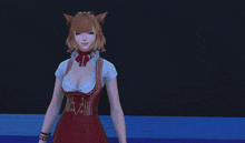a woman in a red dress has her arms wide open