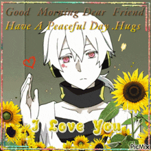a greeting card that says good morning dear friend