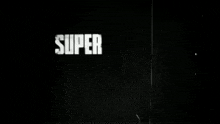 a black and white image with the words super dragon destruction in white letters