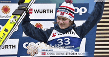 anna odine stroem nor is the winner of the 3rd place in the women 's ski jumping competition