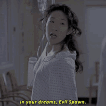 Greys Anatomy Cristina Yang GIF - Greys Anatomy Cristina Yang In Your Dreams Evil Spawn GIFs