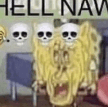 Hell Naw Skull GIF - Hell Naw Skull GIFs