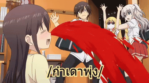 เลือำเาพุ่ GIF - Anime Nosebleed Ahh - Discover & Share GIFs