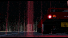 a red car with az-1 written on the back of it