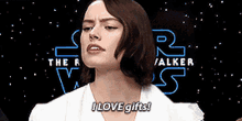 Daisy Ridley I Love Gifts GIF