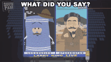 What Did You Say Geraldo Rivera GIF - What Did You Say Geraldo Rivera Towelie GIFs