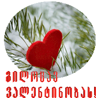 a picture of a heart in the snow with a foreign language caption