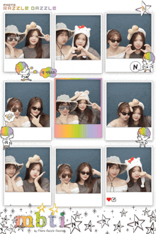 a collage of photos with the words photo razzle dazzle on top