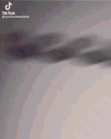 a blurred image of a person 's face with the words i can 't see you written on it